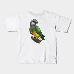 Bird - Senegal Parrow - Yellow Bellied Kids T-Shirt